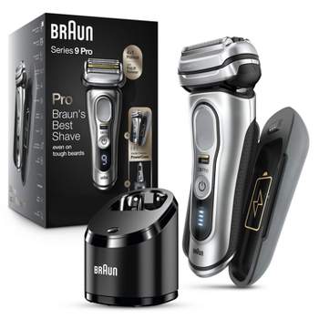 Braun Series 9-9477cc Pro Men's Rechargeable Wet & Dry Electric Foil Shaver with ProLift Trimmer, PowerCase, & SmartCare Center