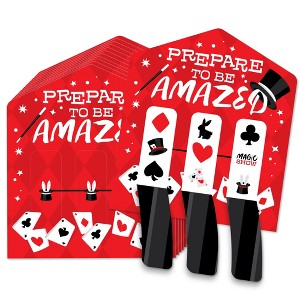 Big Dot of Happiness Ta-Da, Magic Show - Magical Birthday Party Game Pickle Cards - Pull Tabs 3-in-a-Row - Set of 12 - 1 of 4