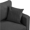 NicBex 57.9 Inch Corduroy High Resilience 2-Seater Sofa with 2 Throw Pillows for Living Room,Bedroom,Apartment - 4 of 4