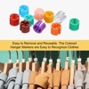 Unique Bargains Square Reusable Easy to Recognize Clothes Hanger Marker 100 Pcs - 4 of 4