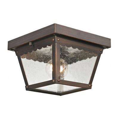 Thomas Lighting Springfield 1 - Light Flush Mount in  Hazelnut Bronze