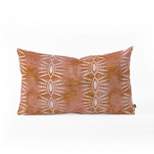 Schatzi Stripe Rust Lumbar Throw Pillow Orange - Deny Designs