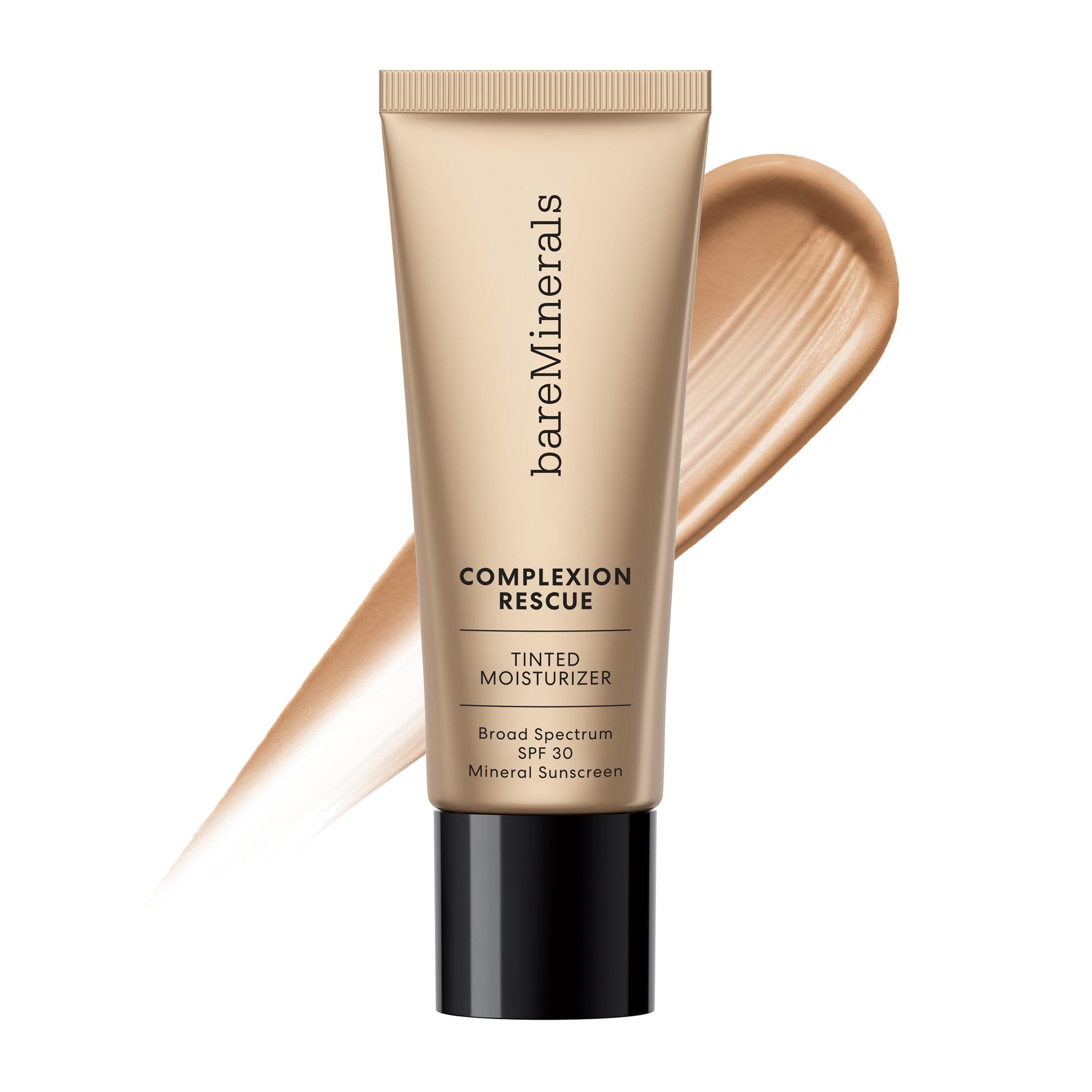 bareMinerals COMPLEXION RESCUE Tinted Moisturizer with Hyaluronic Acid and Mineral SPF 30 - Tan Amber 07, 1.18oz