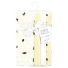 Hudson Baby Boys and Girls Cotton Poly Flannel Burp Cloths 8-Pack, Honey Bee, One Size - 2 of 2