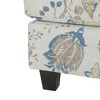 Kumasinova Contemporary Upholstered Ottoman with Birch Wood Legs, 24" Foot Stool, Versatile Ottoman Bench, Entryway Padded Footstool, End of Bed Bench - 4 of 4
