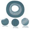Unique Bargains Stretchable Thicker Toilet Seat Cover Pad Lid Bathroom Warmer Soft Washable Reusable 4 Colors 4 Pcs - 3 of 4