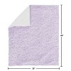 Sweet Jojo Designs Girl Baby Swaddle Blanket Rose Solid Purple - 3 of 4