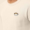 Dalix Cappuccino Embroidered Fleece Crewneck Long Sleeve Sweatshirt Mens - 4 of 4