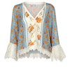 VENUS Womens Lace Trim Woven Top - 4 of 4
