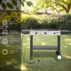 Winado 3 Burner 225,000 BTU Outdoor Propane Gas Stove Side Shelves - 3 of 4