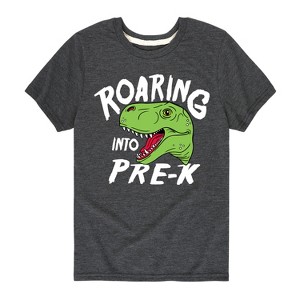 Boys' - Instant Message - Roaring Into Pre K Short Sleeve Graphic T-Shirt - 1 of 4