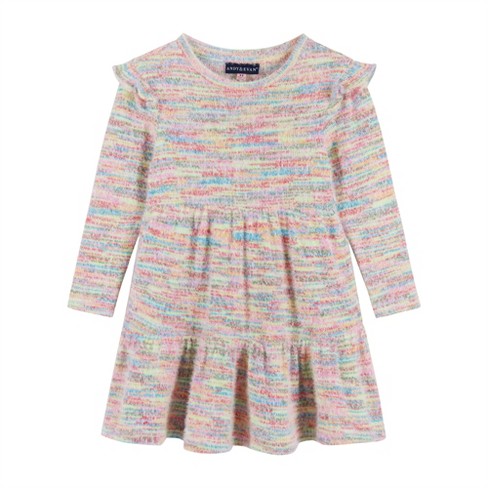 Andy & Evan Toddler Girls Multicolor Knit Dress Pink, Size 2t : Target