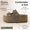CUSHIONAIRE Women's Guru Genuine Leather footbed platform sandal with +Comfort, Wide Widths Available - 4 of 4
