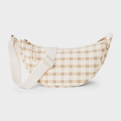 Essential Crescent Sling Crossbody Bag - Universal Thread™ Gingham