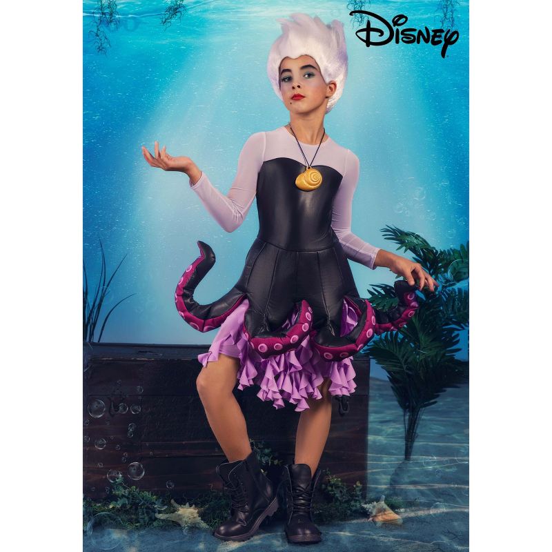 HalloweenCostumes.com Disney Little Mermaid Tween Girl's Ursula Costume., 2 of 11