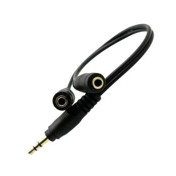 Sanoxy 1.5FT 2 Female to 1 Male Gold Plated 3.5mm Audio Y Splitter Headphone Cable