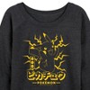 Women's - Pokémon - Pikachu Lightning Lightweight French Terry Wide Neck Long Sleeve Shirt - 2 of 4