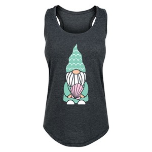 Women's - Instant Message - Mermaid Gnome Graphic Racerback Tank - 1 of 4