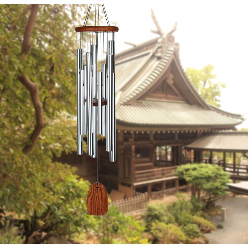 Woodstock Wind Chimes Signature Collection, Magical Mystery Chimes Silver Wind Chime, 5 of 12