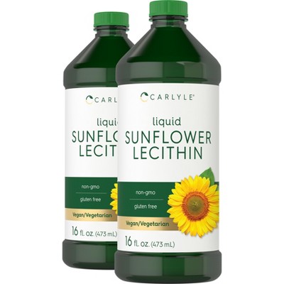 Carlyle Sunflower Lecithin Liquid Oil | 32 oz (2 x 16 oz Bottle)