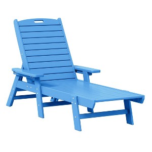 WestinTrends Adirondack Outdoor Chaise Lounge for Patio Garden Poolside - 1 of 4