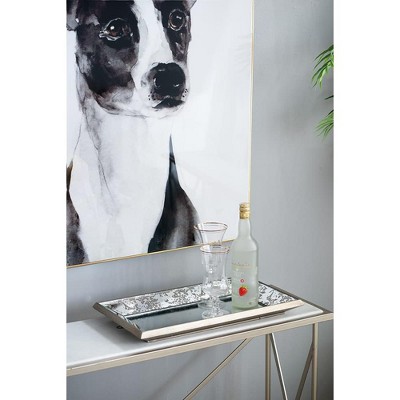 Spassway Mirrored Decorative Serving Trays Jewelry Tray Trinket Dish Ring Holder Dish Jewelry Plate Bowl Centerpiece for Living Room Kitchen