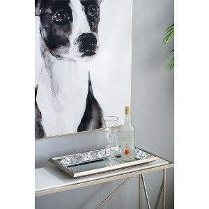 Spassway Mirrored Decorative Serving Trays Jewelry Tray Trinket Dish Ring Holder Dish Jewelry Plate Bowl Centerpiece for Living Room Kitchen - 1 of 4