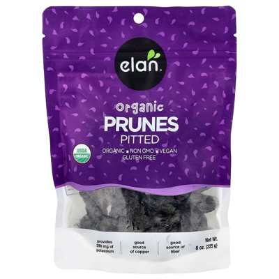 Elan, Organic Prunes, Pitted, 8 oz