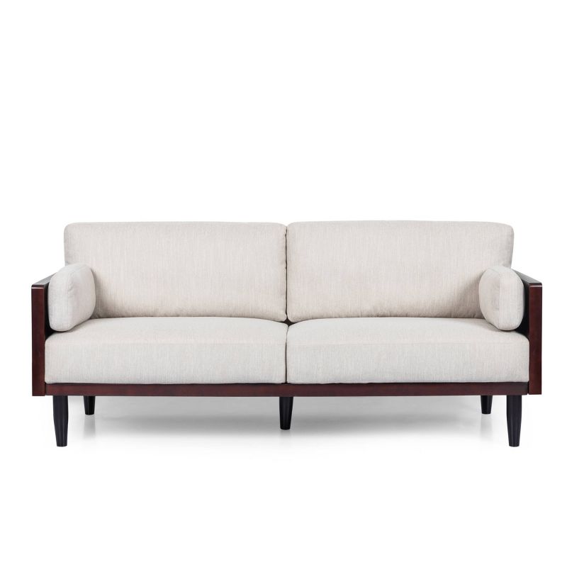 Sofia Mid-Century Modern Upholstered 3 Seater Sofa - Christopher Knight Home, 1 of 12
