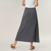 Anna-Kaci Women's Maxi Skirt with Sleek Straight Silhouette and Soft Pleated Side Panel Detail for Elegant Flowing Movement - 4 of 4