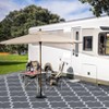 Outdoor Rug Carpet Waterproof, 8'x10' Reversible Patio Rug, Plastic Straw Area Rug Mat, Outside Deck Area Carpet, Large Floor Mat for Backyard - 4 of 4