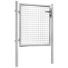vidaXL Garden Gate Galvanized Steel 41.3"x49.2" Silver - 2 of 4