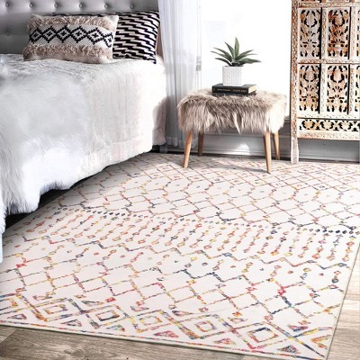 Area Rugs Boho Moroccan Rugs for Living Room Carpet Abstract Rugs for Bedroom Soft Distressed Rug