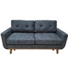 ORRD 67.7" Wide Mid-Century Modern Upholstered Tufted Loveseat Sofa With Wooden Legs - 3 of 4