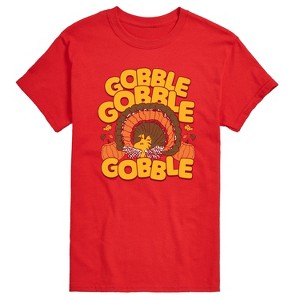 Men's - Peanuts - Thanksgiving Gobble Woodstock Short Sleeve Graphic T-Shirt - 1 of 4