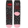 Memoi Women's Taurus Zodiac Sign Crew Socks Black 9-11 - 4 of 4