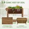 Arceso Raised Garden Beds Outdoor, 40 Inch  Raised Garden Bed with Wheels Lockable & Handlebar, with Legs, HDPS Weather Resistant Garden Planter - 4 of 4