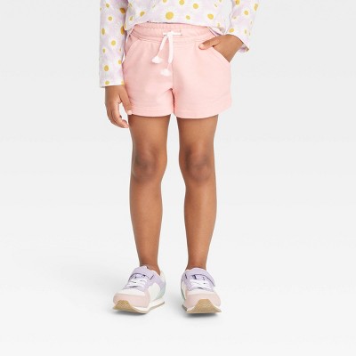 Toddler Girls' Knit Shorts - Cat & Jack™ Light Pink 12M