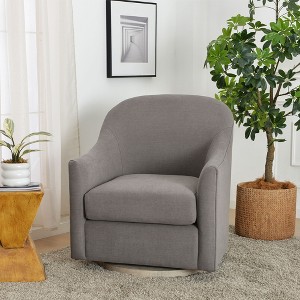 KINWELL 30" Wide Nursery Swivel Glider Chair Upholstered Armchair - 1 of 4