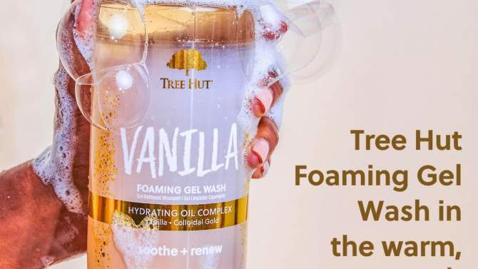 Tree Hut Vanilla Foaming Gel Body Wash - 18 fl oz, 2 of 17, play video