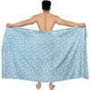 HAPPY BAY Men's Sarong Beach Wrap Pareo Aloha One Size Palm Tree Blue - 4 of 4