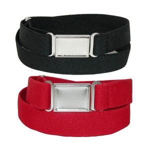CTM  Elastic Belt with Magnetic No Show Flat Buckle (Pack of 2 Colors) - 1 of 4