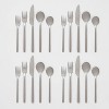 20pc Shapleigh Flatware Set Matte Black - Threshold™ : Target