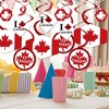 Big Dot of Happiness Canada Day - Canada Party Hanging Decor - Party Decoration Swirls - Set of 40 - image 2 of 4