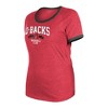 MLB Arizona Diamondbacks Women's Heather Bi-Blend Ringer T-Shirt - 3 of 4