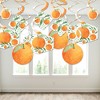 Big Dot of Happiness Little Clementine - Orange Citrus Baby Shower or Birthday Party Hanging Decor - Party Decoration Swirls - Set of 40 - 3 of 4