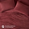 NicBex 3 PCS/4 PCS Micro Plush Sheet Set with 1 Flat Sheet,1 Fitted Sheet and 1/2 Pillowcase,Soft Bed Sheets Machine Washable - 3 of 4