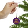 University of Wisconsin-Stevens Point Pointers Logo Mini Small Tiny Wood Christmas Tree Holiday Ornament - 2 of 4