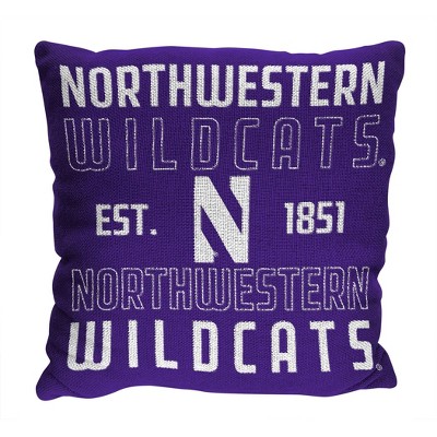 NCAA Northwestern Wildcats 20"x20" Woven Pillow