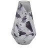 Glass Vase for Living Room Decor - Flower Vase with Abstract Design - Perfect Decorative Accent for Home, Office, and Bedroom Decor - 11" White - 2 of 4